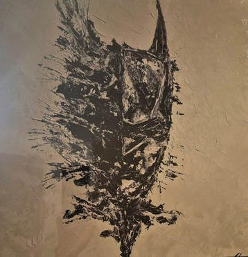 Laurent Pate (1970) - Batman - Plaque aluminium., Antiek en Kunst