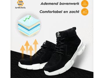 Shraks Stride - Veiligheidsschoenen - Stalen neus - Ademend, Verzenden, Zo goed als nieuw