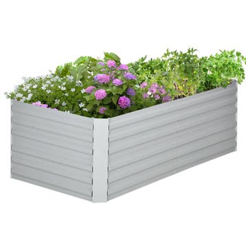TRUUSK Verhoogd Stalen Plantenbed 180x90x60cm - Kweekbed voo, Verzenden