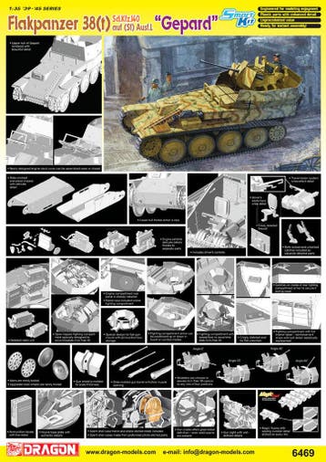 Flakpanzer 38(t) Sd.Kfz.140 auf (sf) Ausf.L Gepard, Verzenden, Nieuw