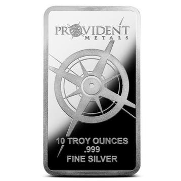 10 troy ounce - Zilver .999 - 10 oz Provident Metals .999