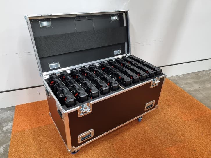 Flightcase voor 10 x LED panel 50*50cm o.a. DMT Alpha A3.9i, Audio, Tv en Foto, Professionele Audio-, Tv- en Video-apparatuur