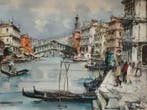 Rino Contini (XX) - Canal Grande e Ponte di Rialto