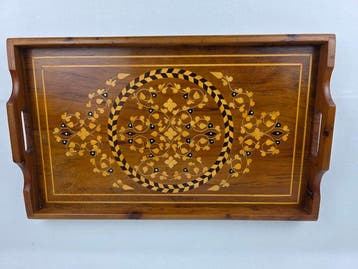 Dienblad - Thuya - Grote serveertray met inleg van