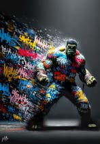 fotello - “Graffiti Fury” - Hulk., Nieuw in verpakking