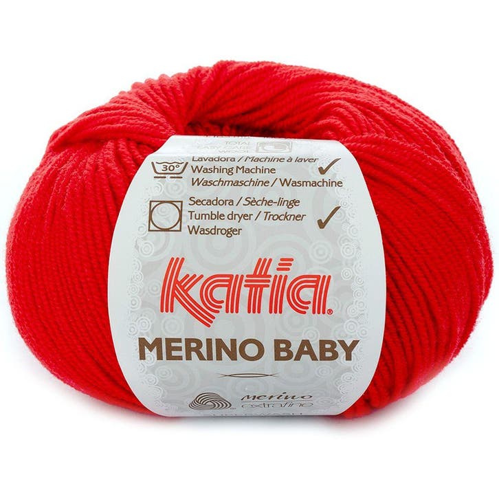 Katia Concept Merino Baby - 04 rood - Wol Garen, Hobby en Vrije tijd, Breien en Haken, Ophalen of Verzenden