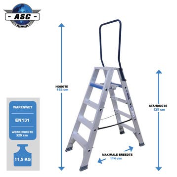 ASC Dubbele trap, Verzenden, Nieuw, Trap