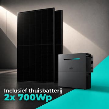 Zonnepanelen Thuisbatterij Pakket - 4 kWh - 2x 700Wp, Ophalen of Verzenden, Nieuw