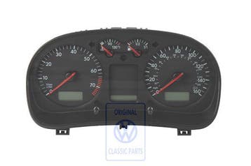 Volkswagen instrumentenpaneel 160 MPH met chromen ringen, Ophalen of Verzenden, Nieuw, Volkswagen