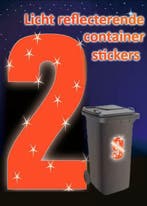 licht weerkaatsende huisnummer stickers, getal, cijfer neon, Nieuw