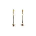 Gouden vintage oorstekers met granaat 14 kt, Sieraden, Tassen en Uiterlijk, Oorbellen, Ophalen of Verzenden, Nieuw