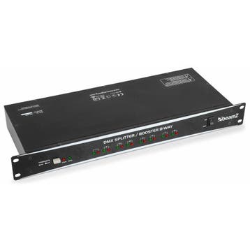 Retourdeal - BeamZ DMX splitter / booster 8-weg, Verzenden, Zo goed als nieuw