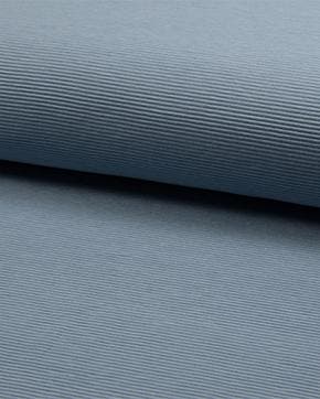 Jersey Rib Dusty Blue, Hobby en Vrije tijd, Stoffen en Lappen, Blauw, Nieuw