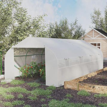 Outsunny Garden Tunnel Greenhouse 600X300X200 cm for Growing, Verzenden, Nieuw