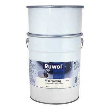 Ruwol 2K Epoxy Vloercoating RAL 7011 10 Kg, Verzenden, Nieuw