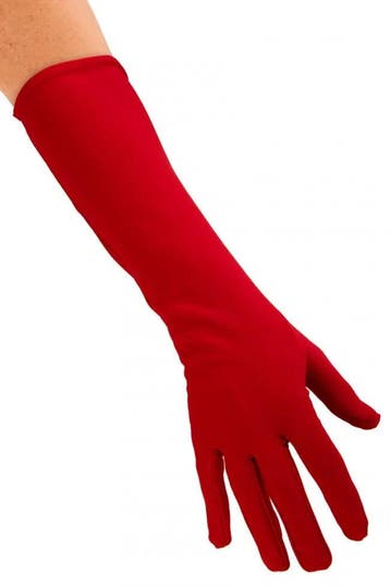 Lange Handschoenen Rood - M, Verzenden, Nieuw