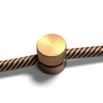 Kabelgeleider Wand Metaal Geborsteld Messing - Set van 2, Ophalen of Verzenden, Nieuw
