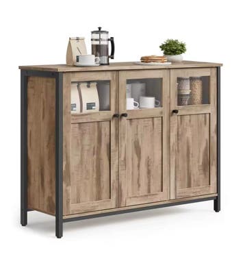 Nieuwe Kast Landelijk Design - Dressoir met Houten Deuren, Huis en Inrichting, Verzenden, Nieuw