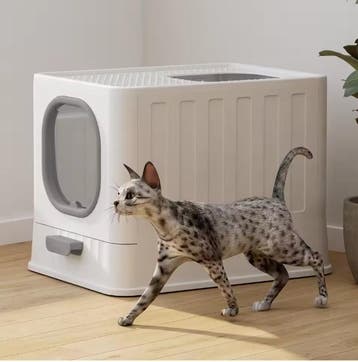 Grote Gesloten Kattenbak –Lade Stijl, Krabplank en Geurbeste, Dieren en Toebehoren, Katten-accessoires, Verzenden, Nieuw