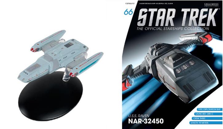 Star Trek Eaglemoss 66 USS Raven NAR-32450, Verzamelen, Speelgoed