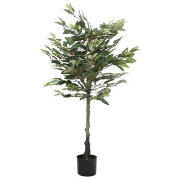 vidaXL Kunstfuxus boom 480 bladeren 130 cm groen, Verzenden, Nieuw