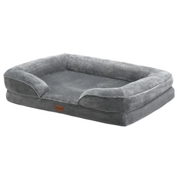 Hondenbed / Hondenmand Sheena L - 98 x 70 cm - Grijs, Dieren en Toebehoren, Hondenmanden, Verzenden, Nieuw