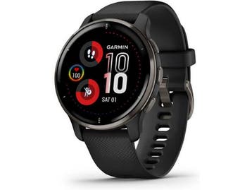 Garmin Venu 2 Plus 43 mm zilverkleurige rand van roestvrij, Verzenden, Nieuw, Garmin