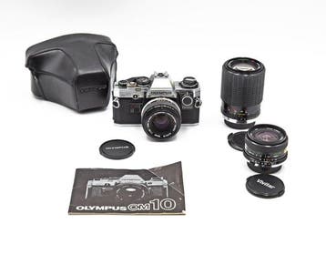 Olympus OM-10 + 3 Obiettivi: 50mm, 24mm, 70-210mm | Analoge, Nieuw