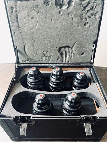Red 25mm, 35mm, 50mm, 85mm, 100mm (cinema prime set)