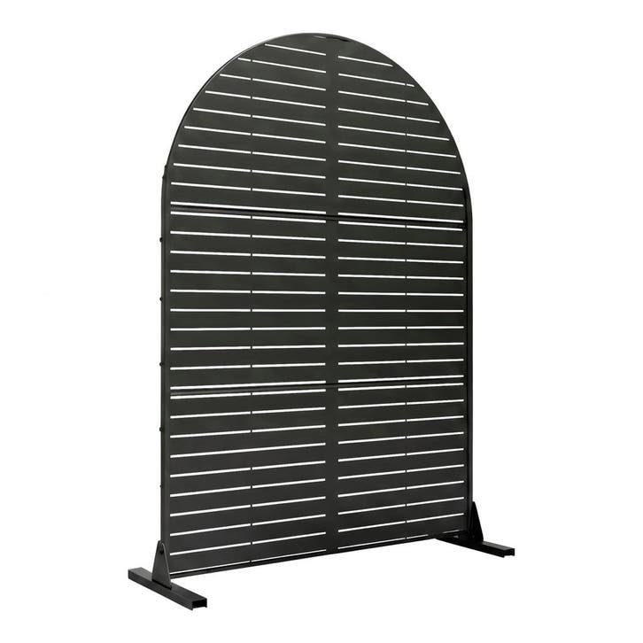 Tuinscherm Nodepp privacyscherm 180x90x40 cm zwart casa.pro, Tuin en Terras, Tuinschermen, Verzenden