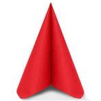 Airlaid Servetten Rood 40x40cm 1/4 vouw 50 stuks, Nieuw