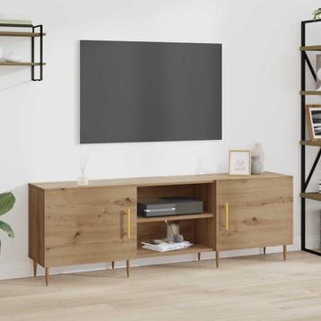 vidaXL TV-kast 150 x 30 x 50 cm artisanaal eikenkleurig, Minder dan 50 cm, Verzenden, Nieuw, Minder dan 100 cm