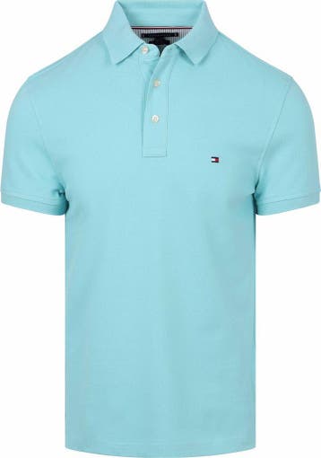 Tommy Hilfiger 1985 Polo Aqua Blauw maat XXL Heren, Verzenden, Nieuw, Overige maten, Tommy Hilfiger