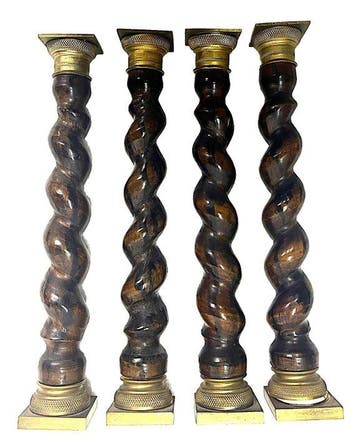 Zuilvormig houtsnijwerk, colonne a torciglione - 0 cm -