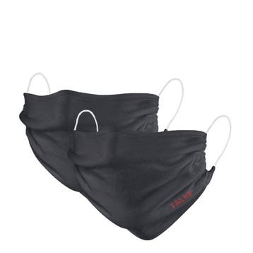 FALKE unisex mondkapje - set van 2 grijs (Mooi & Gezond), Verzenden, Nieuw