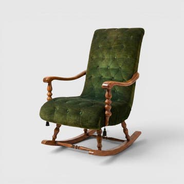 LEssenza del Tempo – Sedia a Dondolo Chesterfield in