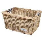 Wicked Rieten Fietsmand L Black Checker naturel, Verzenden, Nieuw