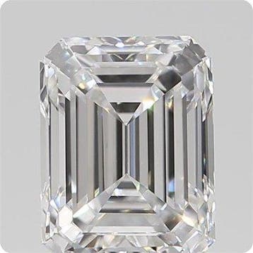 1 pcs Diamant (Natuurlijk) - 0.61 ct - Smaragd - D, Nieuw
