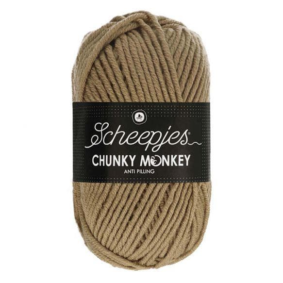 SCHEEPJES CHUNKY MONKEY  100G - 1064 BEIGE, Hobby en Vrije tijd, Breien en Haken, Nieuw, Verzenden