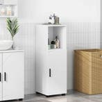 vidaXL Badkamer Kast Wit 30 x 35 x 95 cm Bewerkt hout &, Verzenden, Nieuw