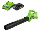 Greenworks 24 Volt Accu bladblazer Type G24ABIIK2, Tuin en Terras, Bladblazers, Nieuw, Accu, Greenworks