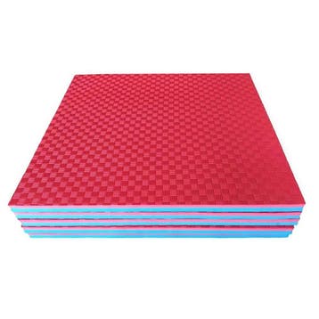 Puzzelmat EVA schuim rood/blauw 4cm - 104x104 cm per tegel -, Verzenden, Nieuw
