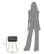 TAFEL ZWARTY CM Ø 35X50, Huis en Inrichting, Tafels | Sidetables, Ophalen of Verzenden, Nieuw