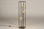 Rietveld Vloerlampen - Zwart, Goud - Metaal, Verzenden, Nieuw