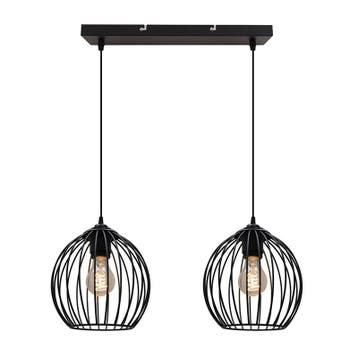 Industriële hanglamp zwart, Wiro, Ophalen of Verzenden, Nieuw, Metaal, Industrieel