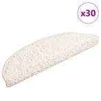 vidaXL Trapmatten 30 st 56x17x3 cm Wit Halfrond, Verzenden, Nieuw