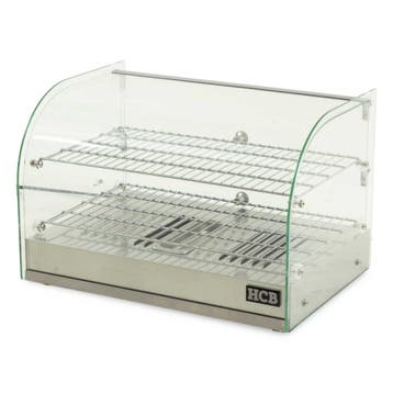 HCB Warmhoudvitrine - 45 liter - 55,4 cm - 230V - RVS, Verzenden, Nieuw in verpakking