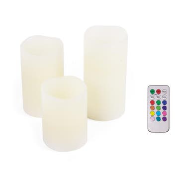 Benson LED kaarsen set - RGB - met afstandsbediening - 3..., Tuin en Terras, Ophalen of Verzenden, Nieuw