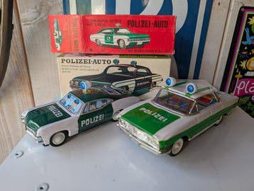 Ichiko - Blikken speelgoedauto - Polizei-Auto - 1960-1970 -