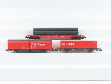 Minitrix N - 13982 - Modeltrein goederenwagonset (1) -, Nieuw